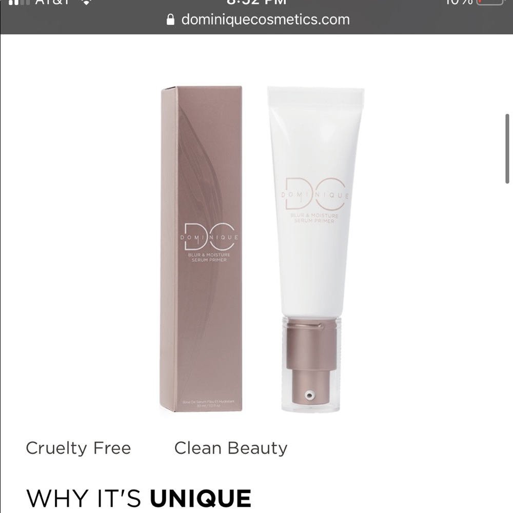 Dominique cosmetics face primer